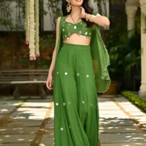 Bottle Green Trending Alluring Dress for Women