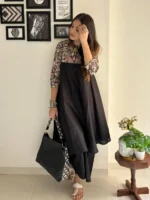 Beautiful Empire Waistline Kurti With Plazzo