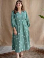 Cotton Printed Middie Dress