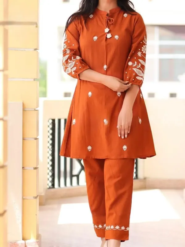Malachite Green Traditional Cotton kurta with pant