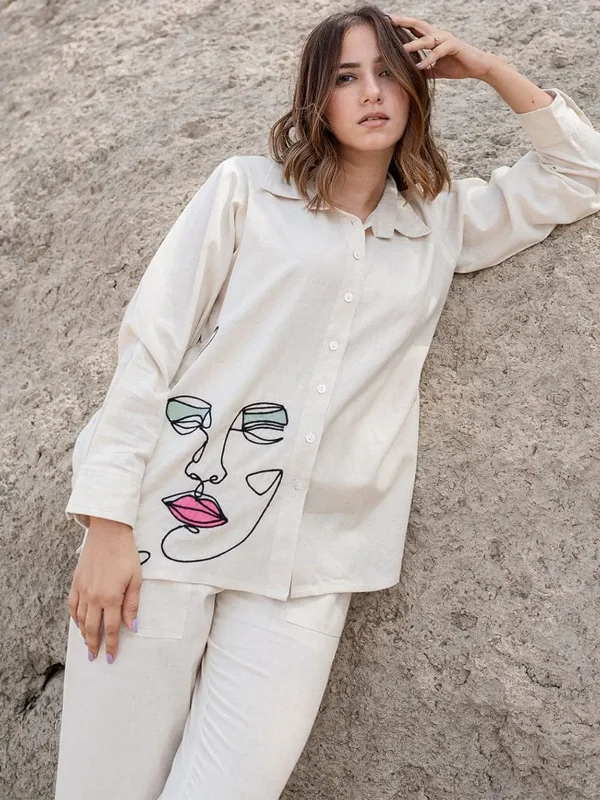 Explore Breathable Chic Brush Printed co ord Sets