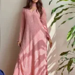 Pastel Pink Georgettel Chikankari Embroidery Kurta