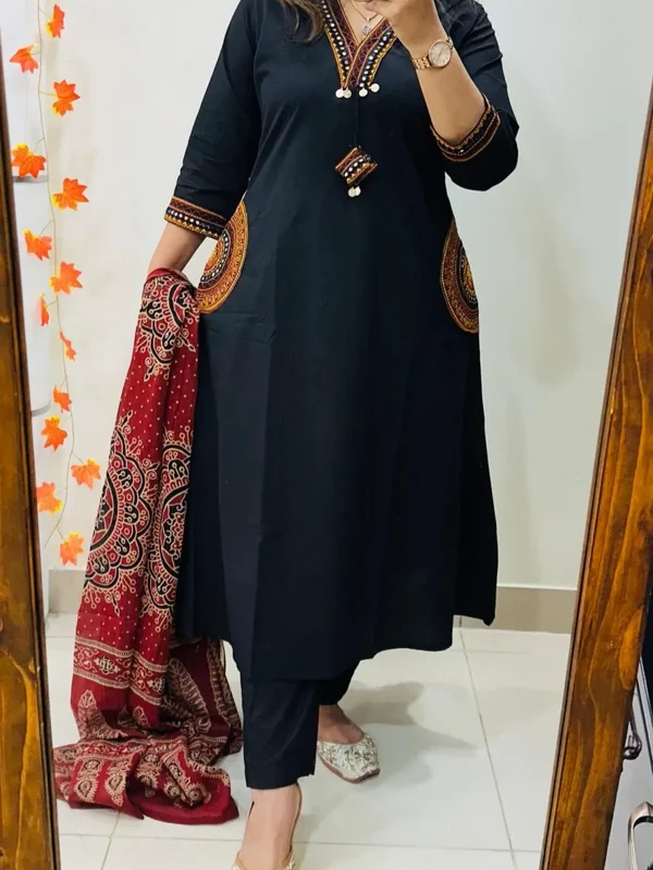 Premium Heavy Rich Dhabu Cotton Aline Suit Premium Heavy Rich Dhabu Cotton Aline Suit