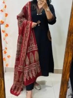 Premium Heavy Rich Dhabu Cotton Aline Suit