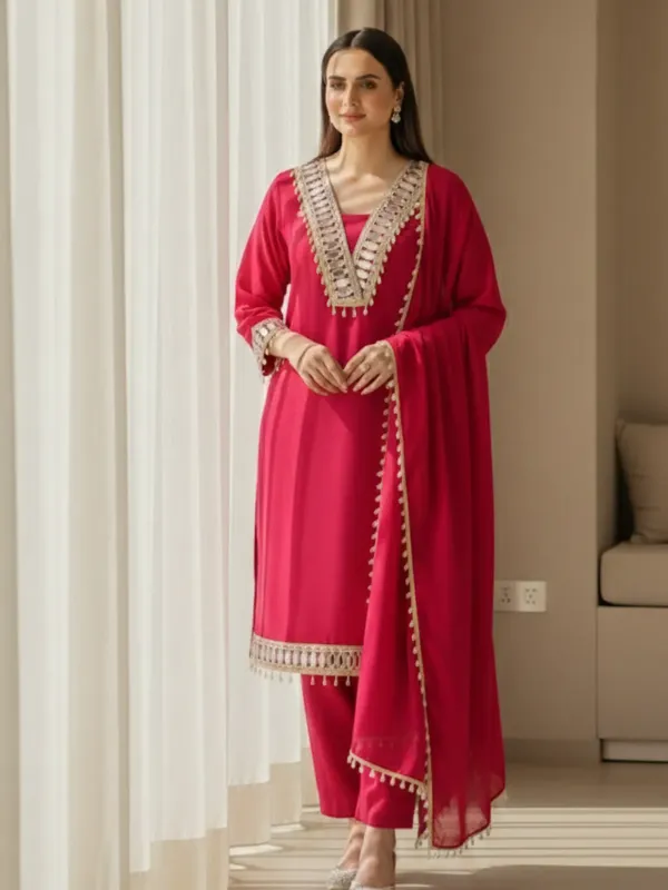 Zoya_Crimson_Velvet_Mirror_Work_Festive_Suit_Set